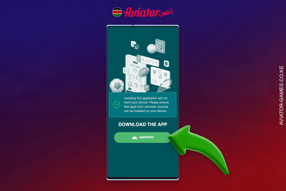 To download the Aviator application for Android you should click on the corresponding button