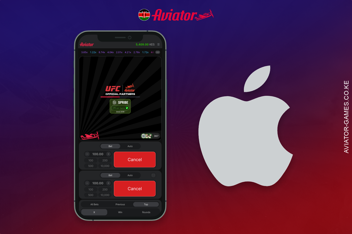 Download the Aviator app for iOS in Kenya, you can, both on iPhone and iPad